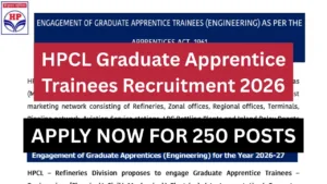 HPCL Graduate Apprentice Trainees Recruitment 2026